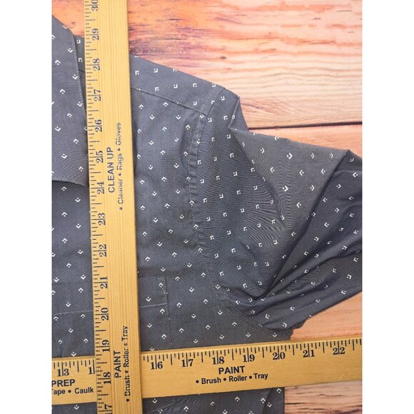 Travis Mathews Mens Geometric Print Shirt Medium Short Sleeve Button-Up - Picture 6 of 6